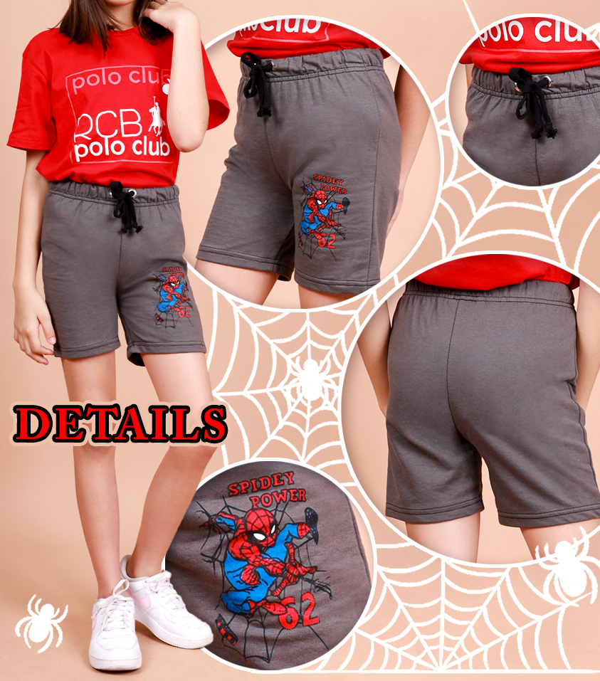 Kids Unisex Spider Man Spidey Power Shorts Pants Azure Blue - [P6432]