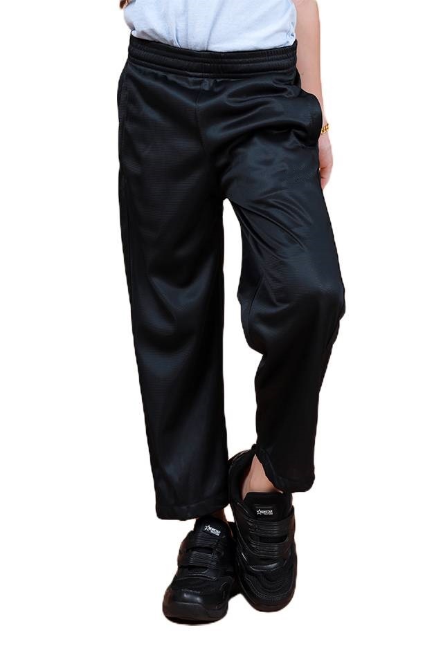 Sports Unisex Solid Track Pants Black  [P23176]