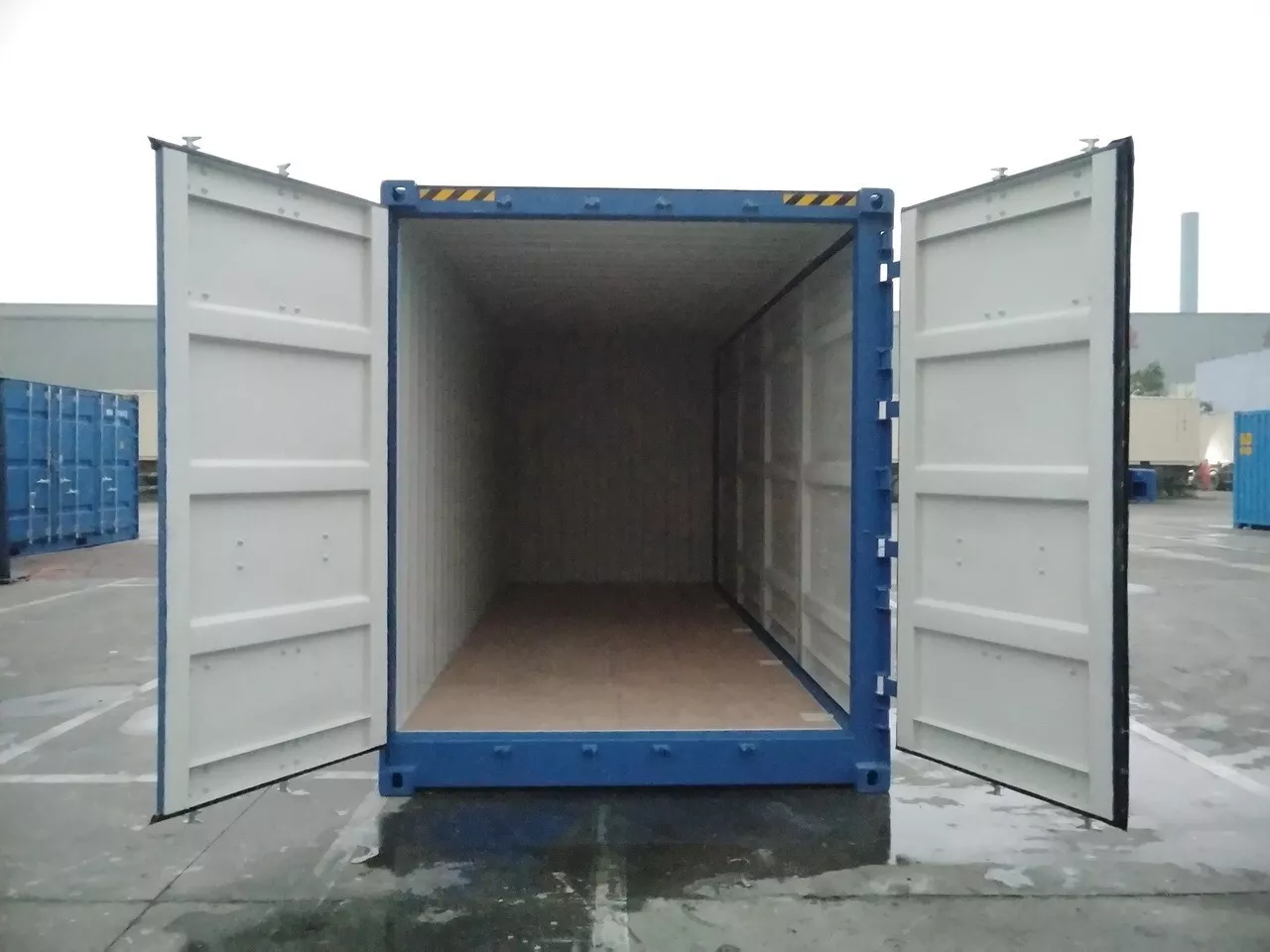 New 20x8 Storage Container With  Bi-folding Side Door