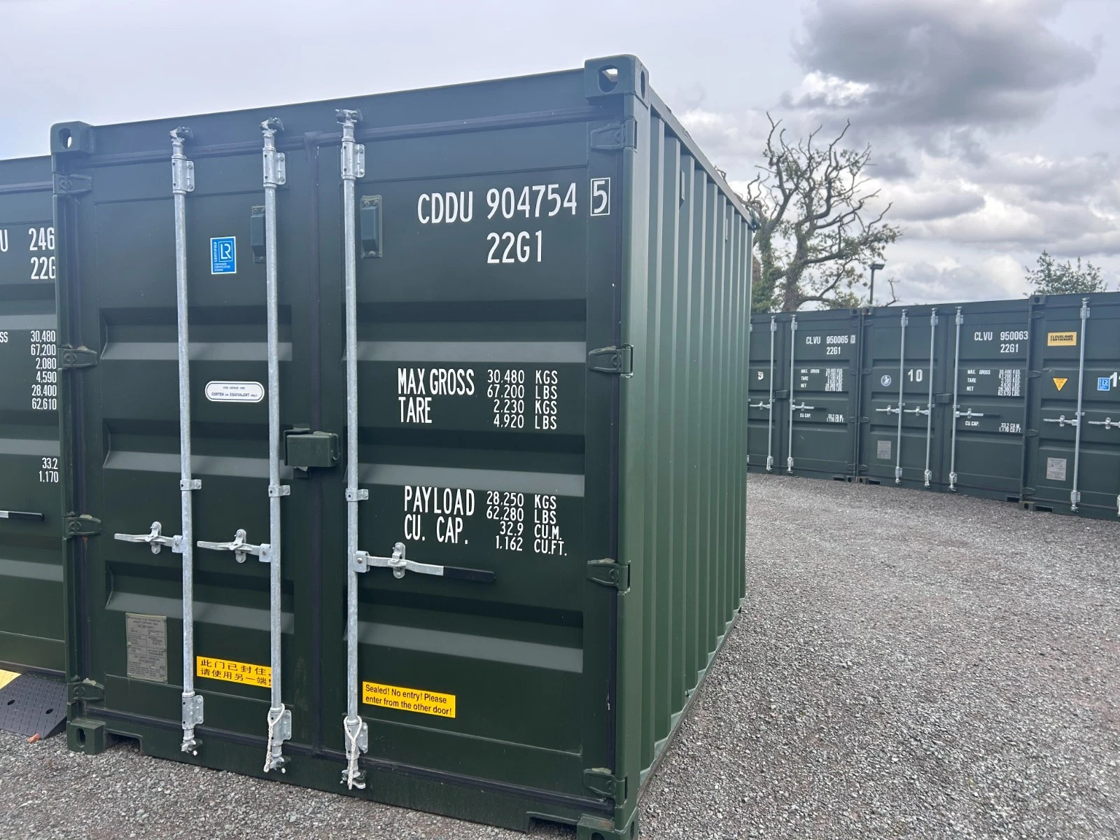 10FT x 8 FT x 8FT 6 INCH Standard Storage Container