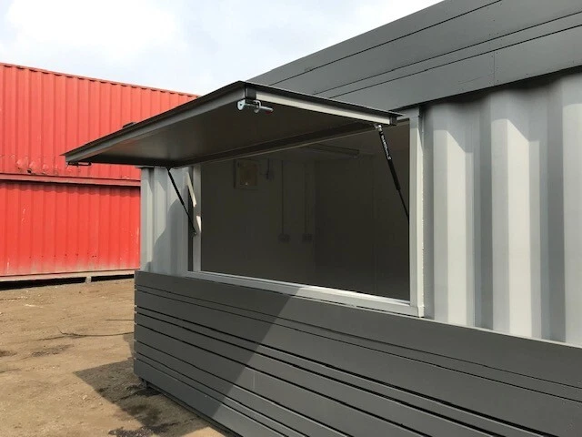 16ft x 8ft Piston Serving Hatch Shipping Container