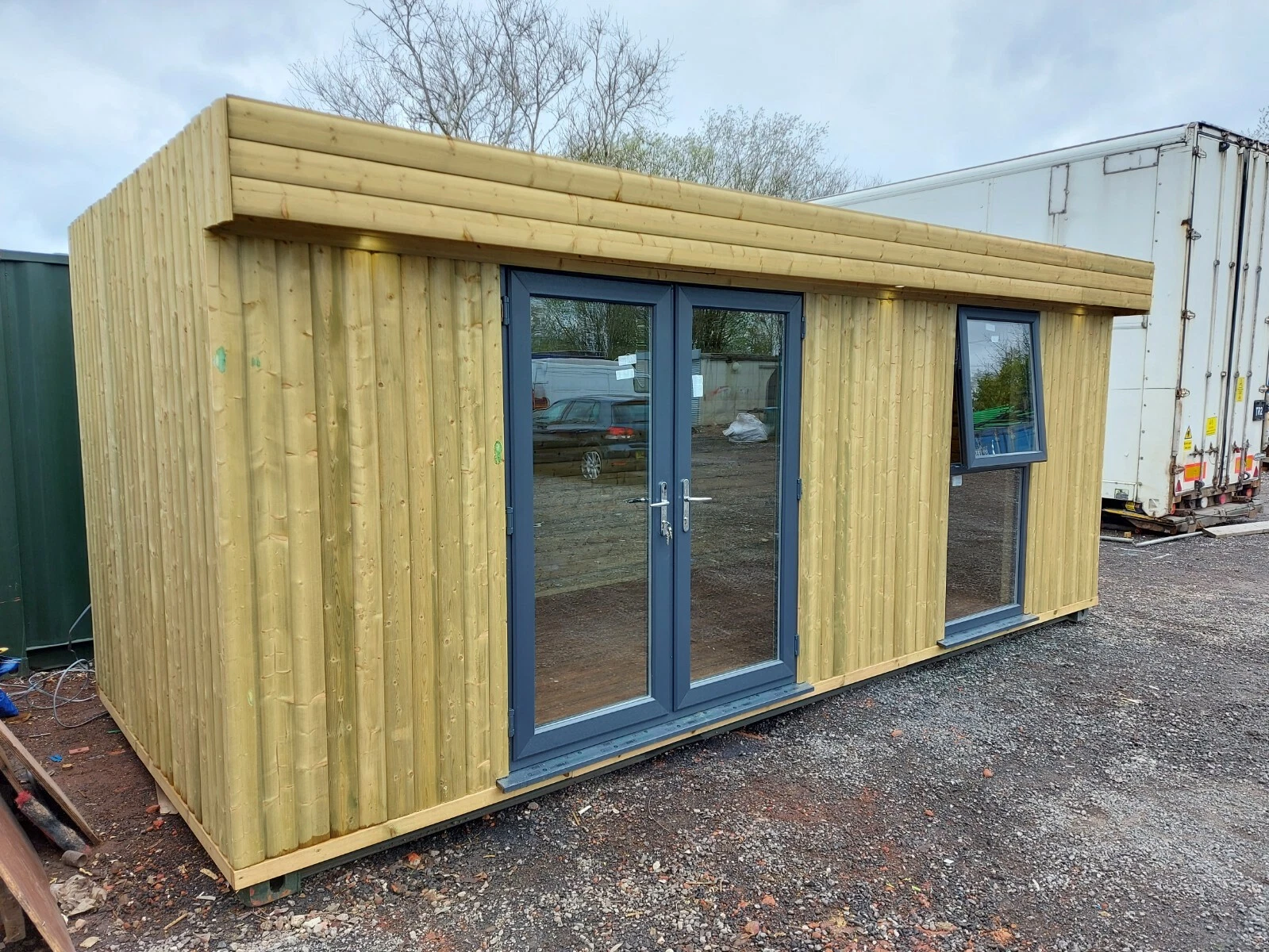 20ft x 8ft Timber Cladded Garden Room