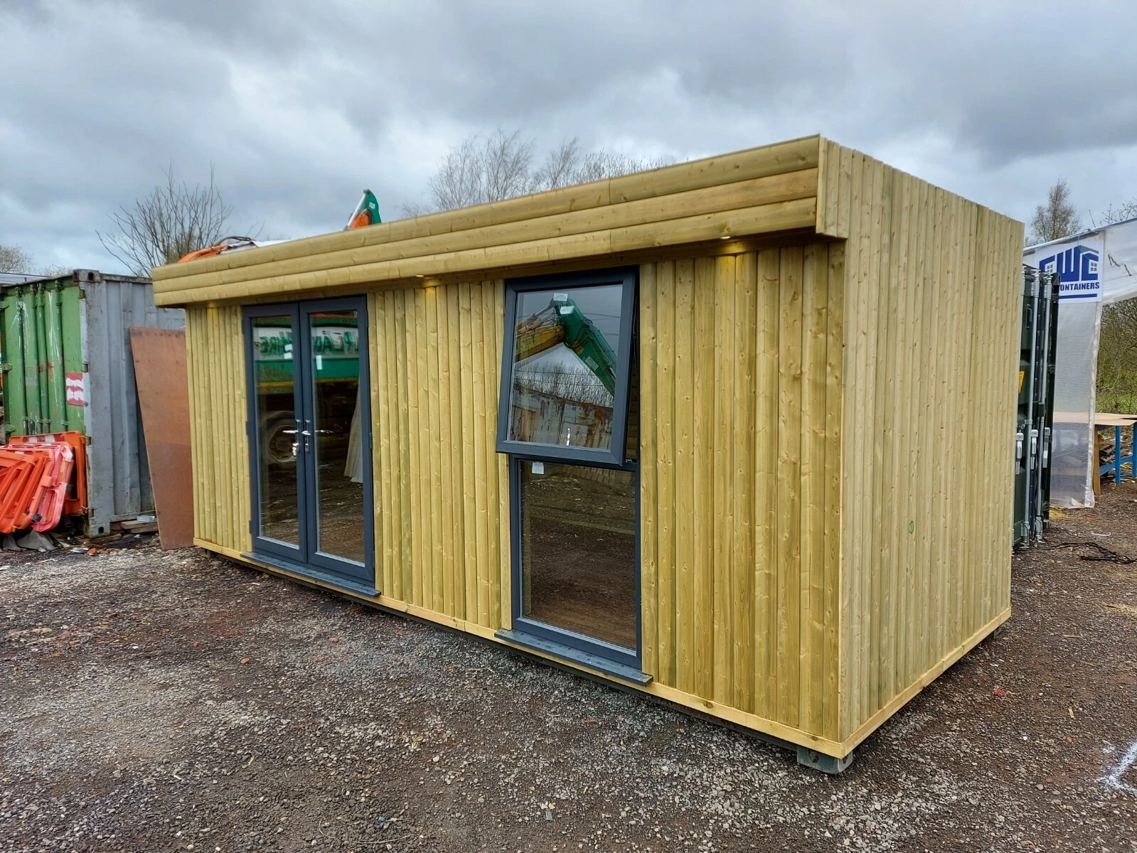 20ft x 8ft Timber Cladded Garden Room