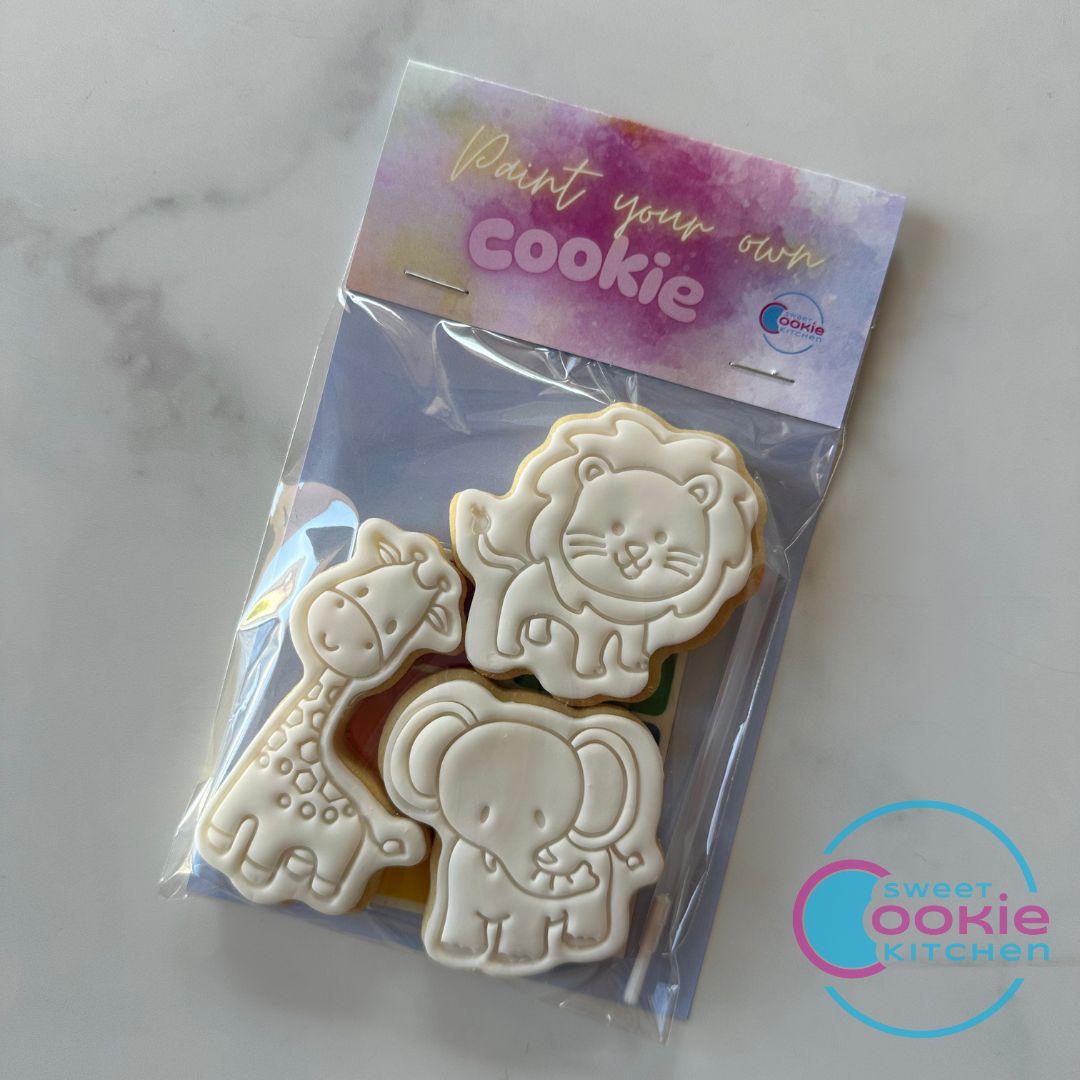 Paint Your Own Cookie: Safari Animals A