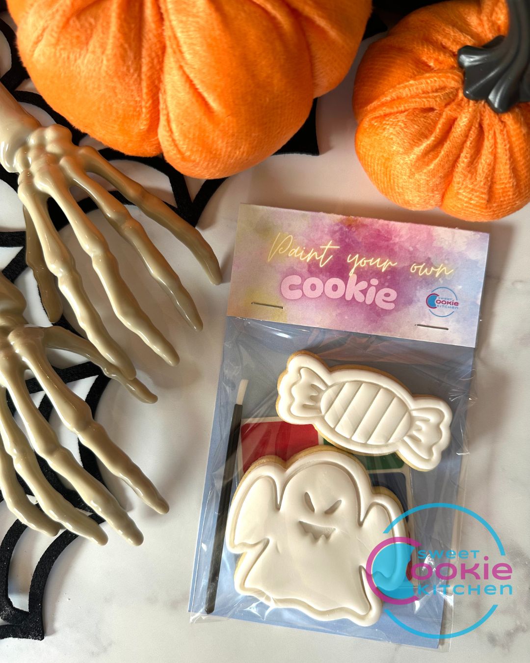 Halloween Paint Your Own Cookie: Ghost