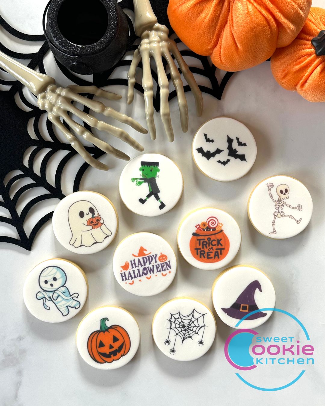 Halloween Printed Mini Cookies