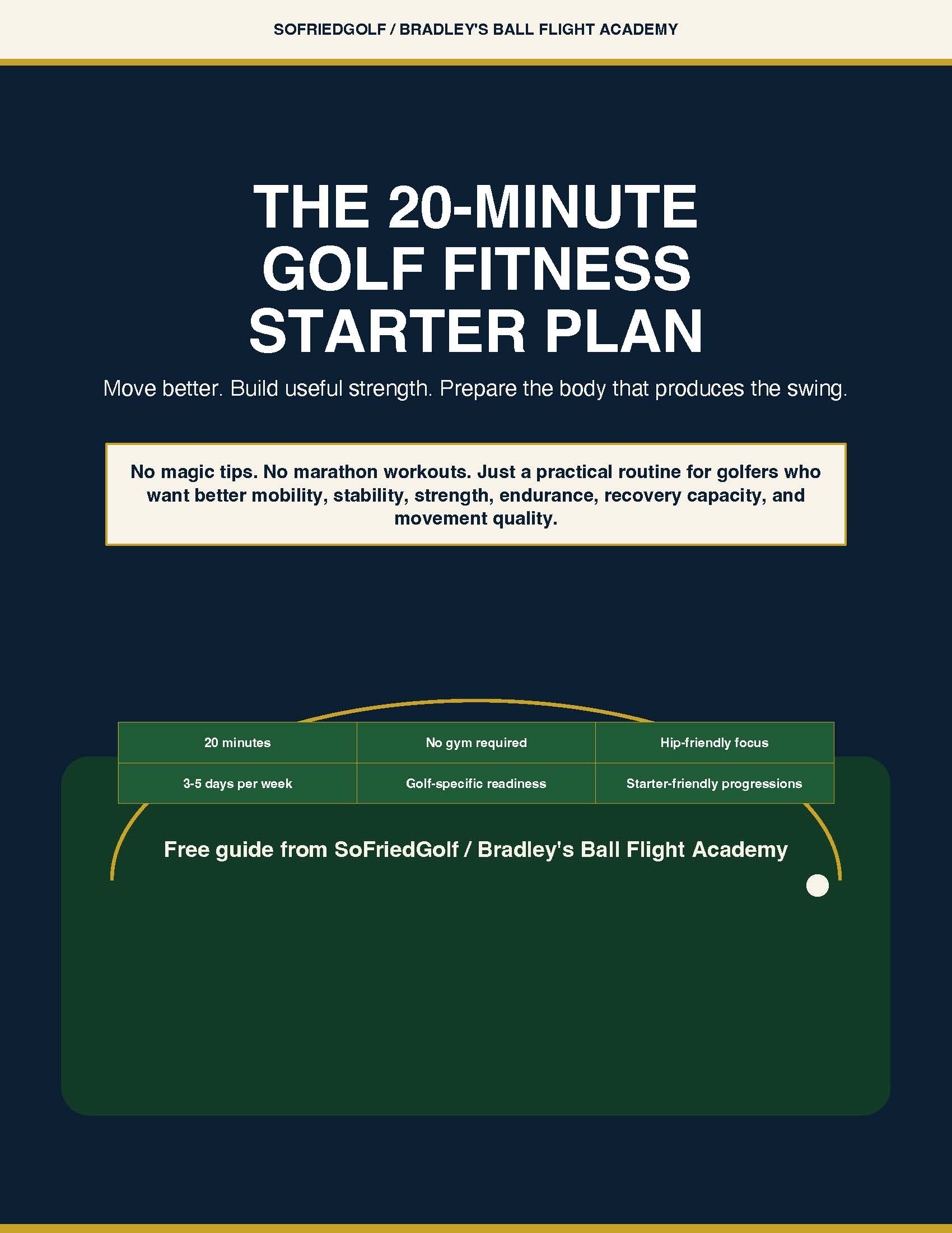 Free Download: The 20-Minute Golf Fitness Starter Plan