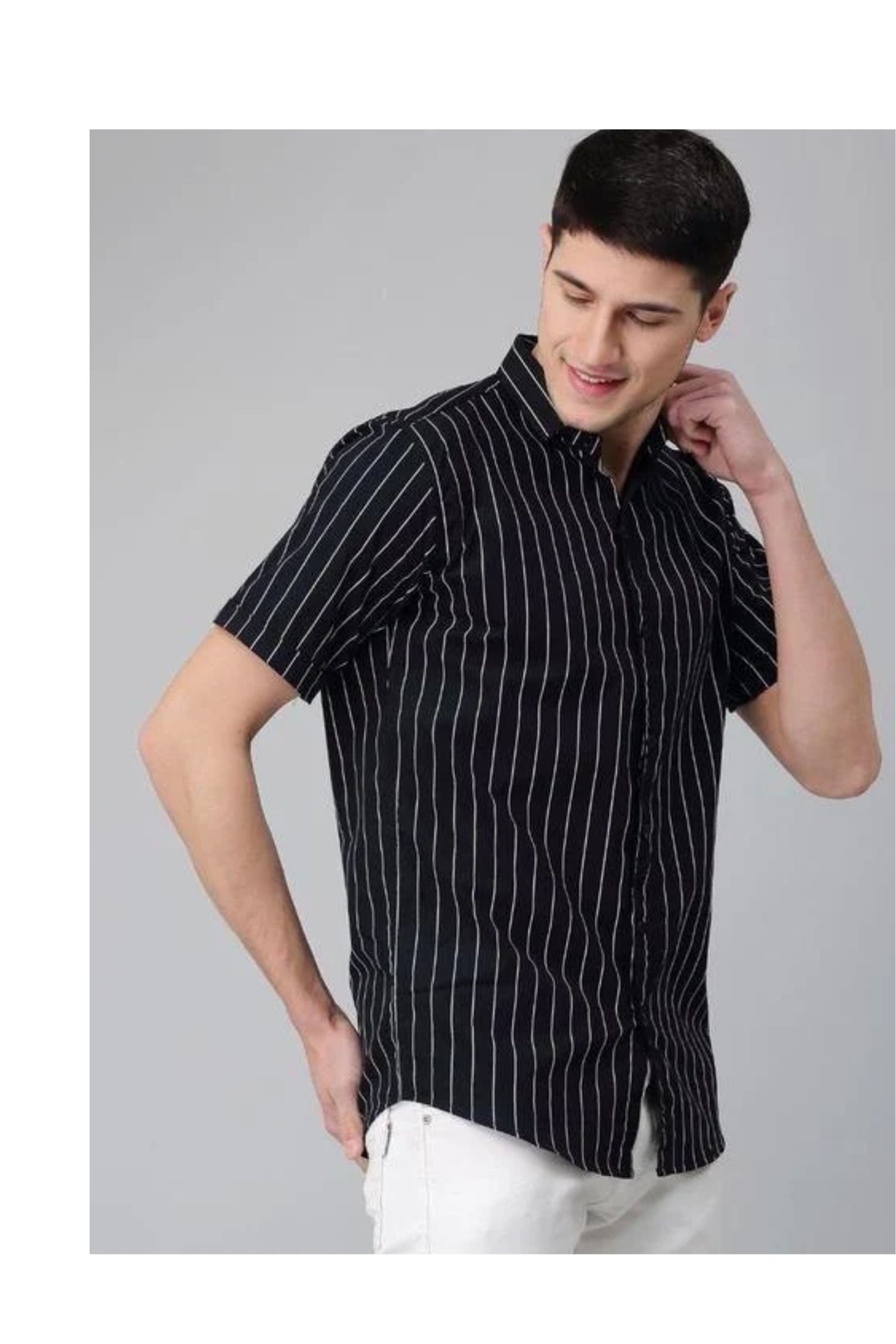 premium quality black printed half sleev