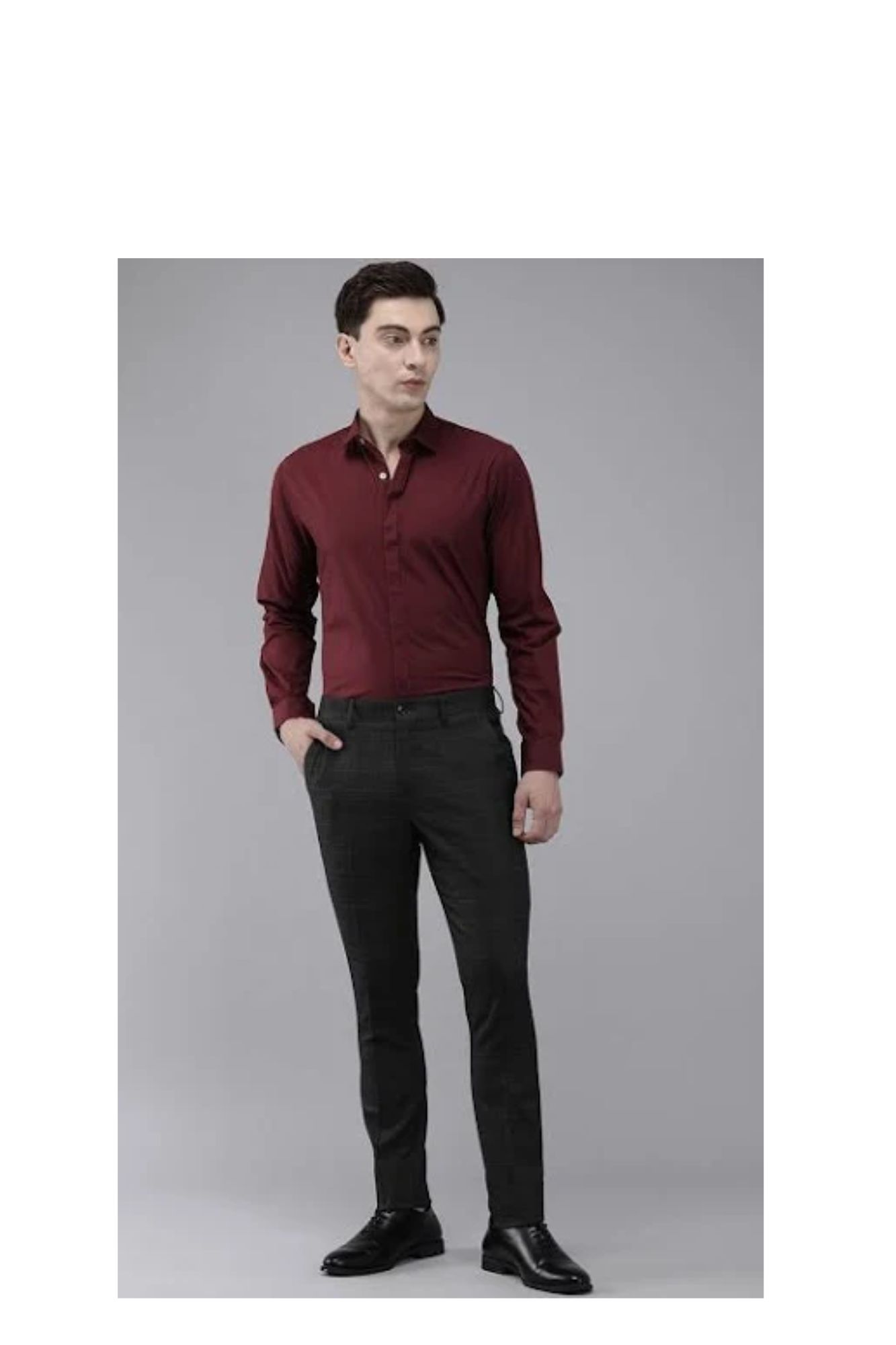 premium quality maroon formal full sleev shirt
