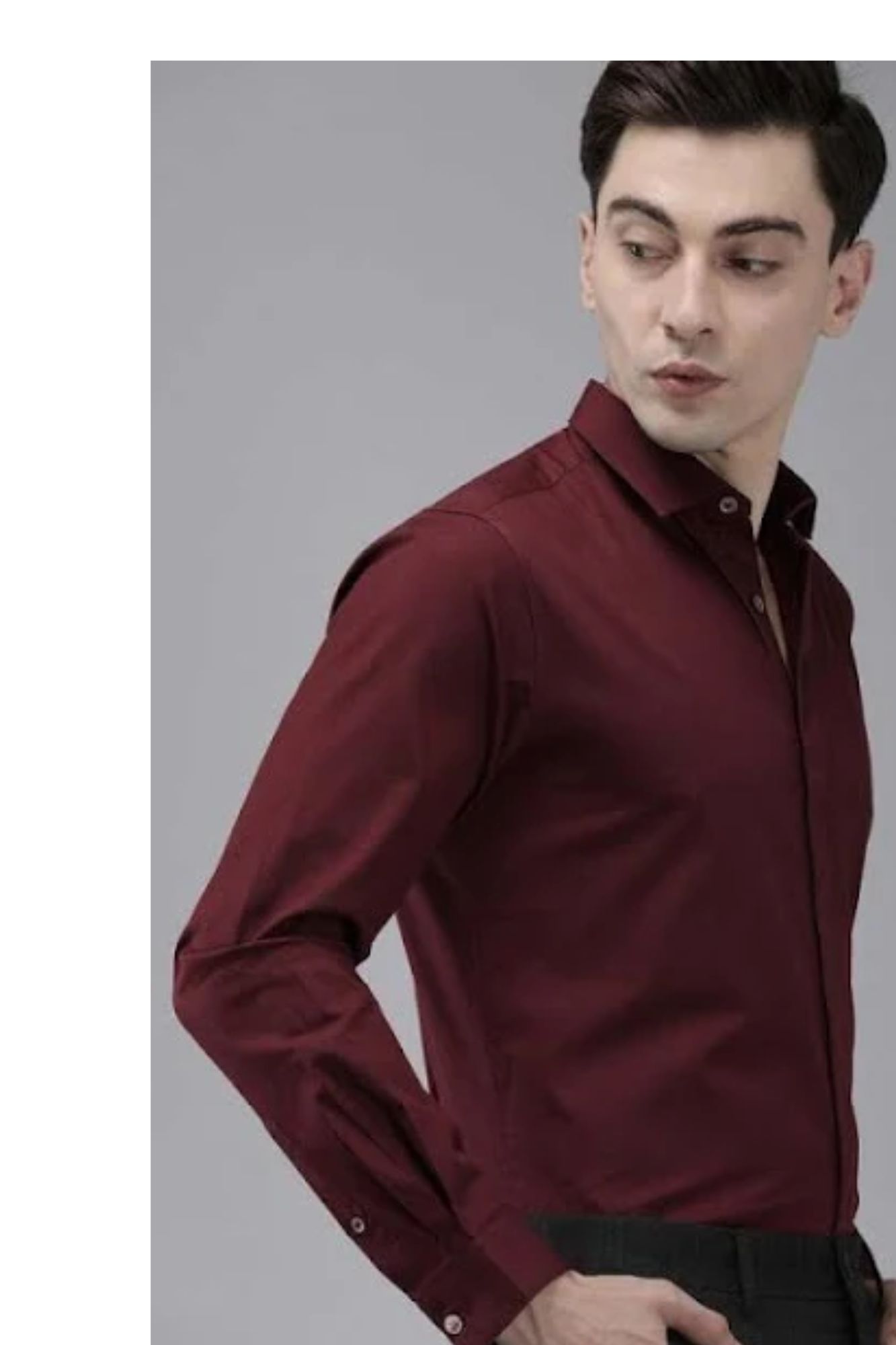 premium quality maroon formal full sleev shirt