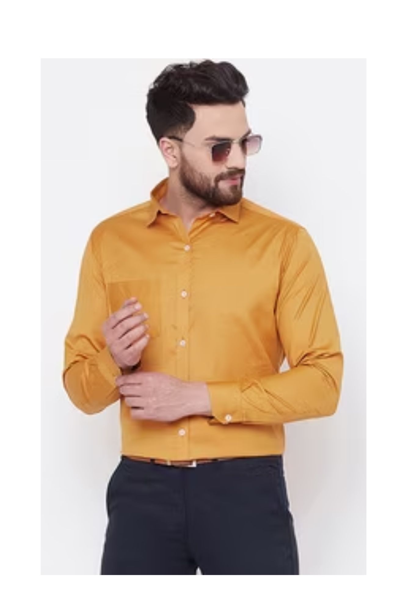 Premium Quality Golden Brown Full Sleev Shirt