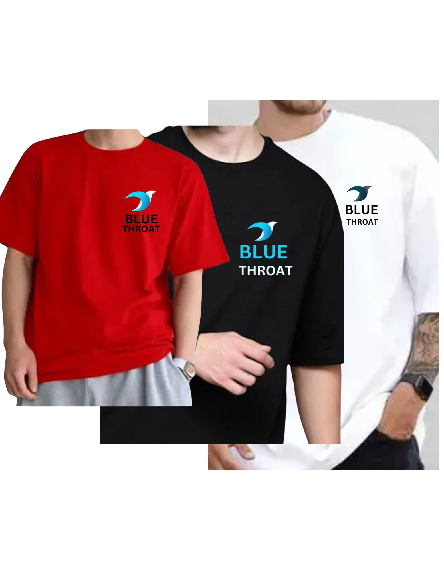 BlueThroat Branded T-Shirts Combo Pack