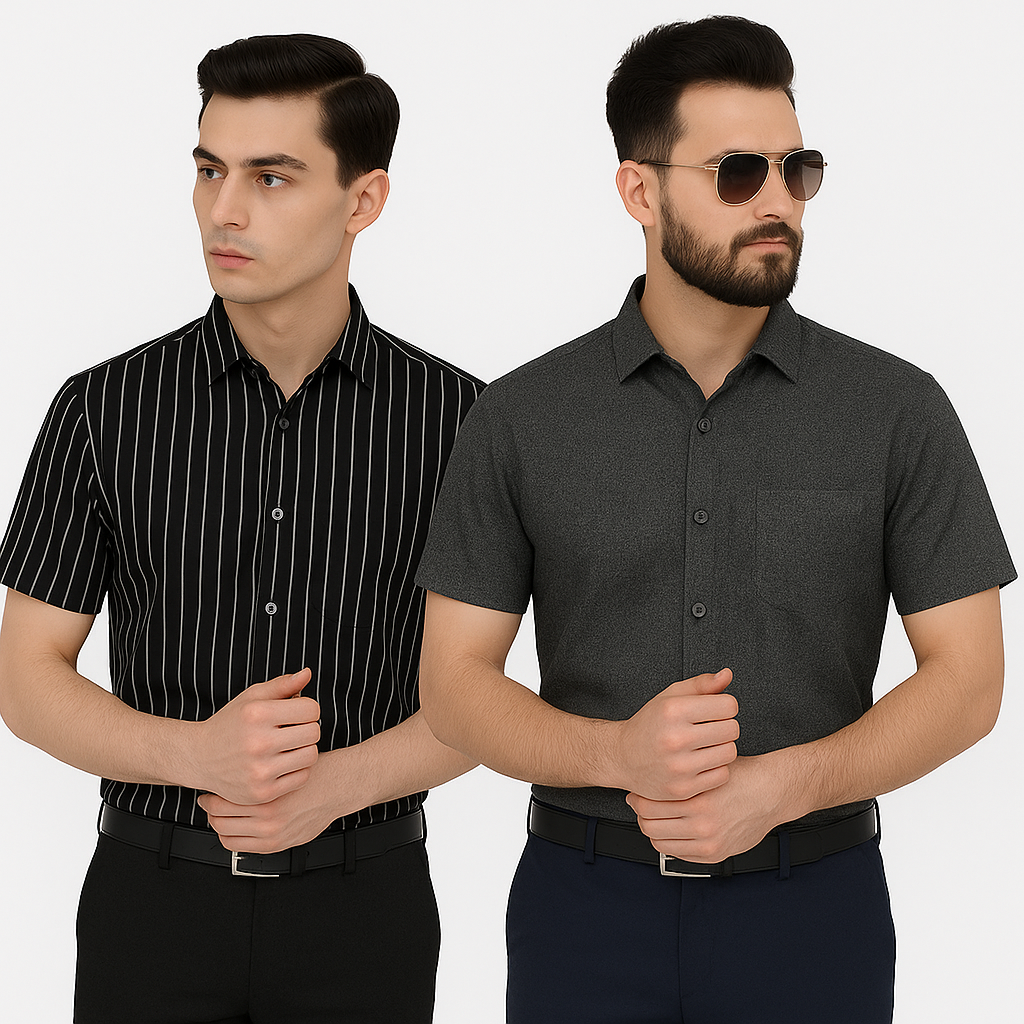 Bluethroat Branded Men’s short sleeve shirts Combo