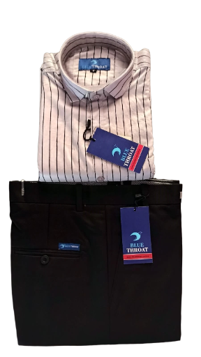 Striped Shirt and Formal Pants Set