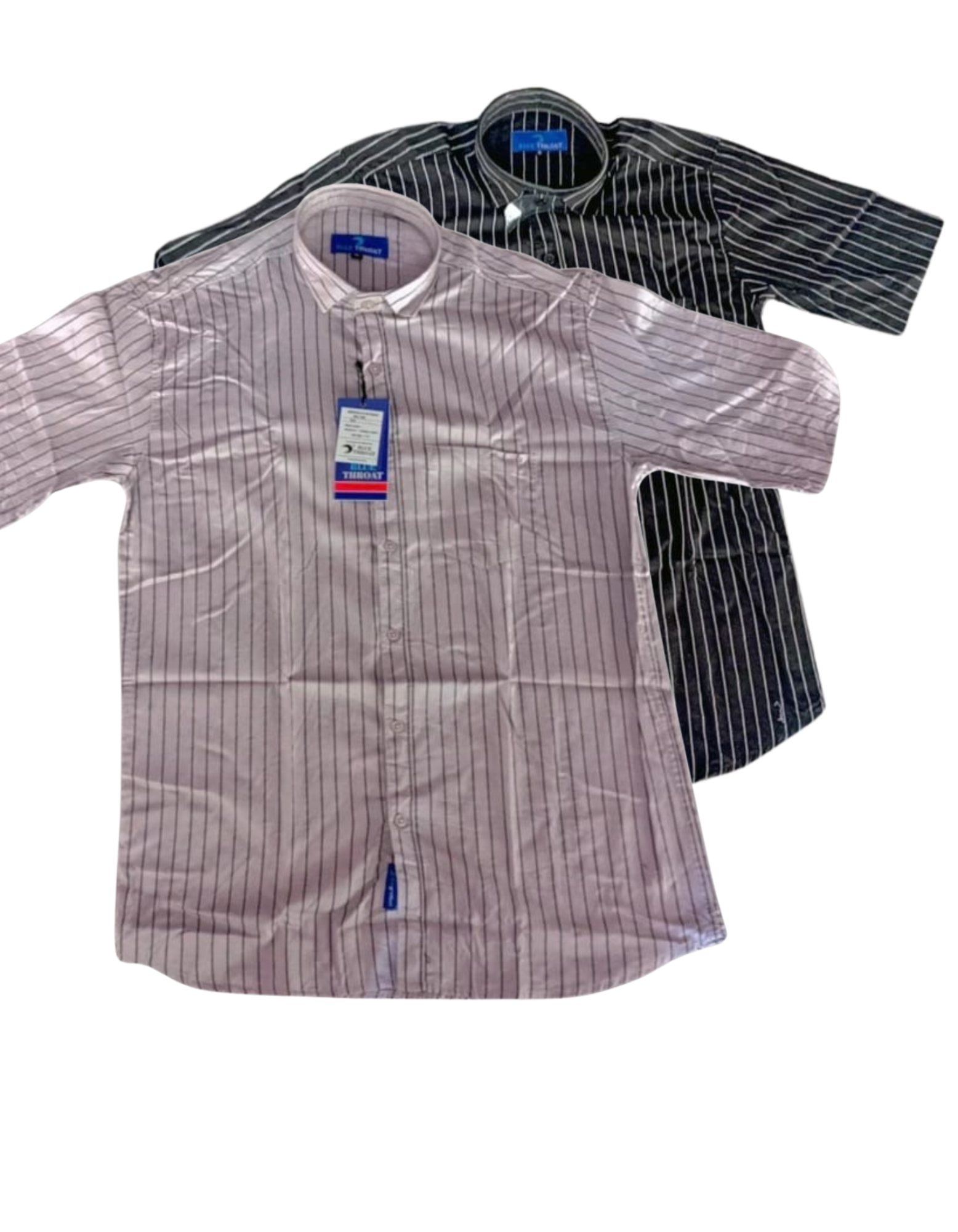 Bluethroat Branded Men's Short Sleeve Striped Shirts combo