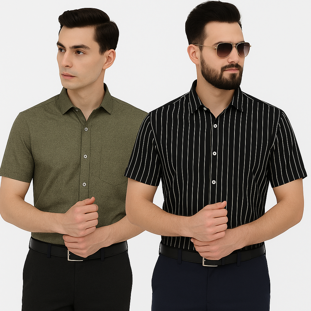 Bluethroat Branded Men's Casual Shirts combo