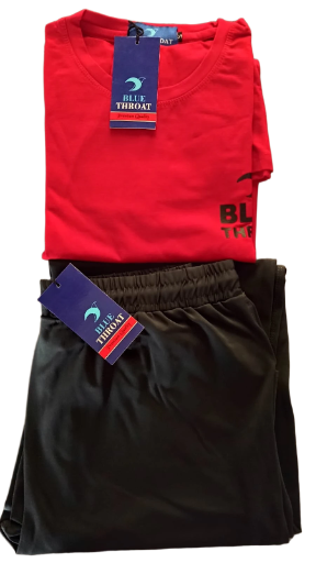 Blue Throat T-Shirt & Lower Set