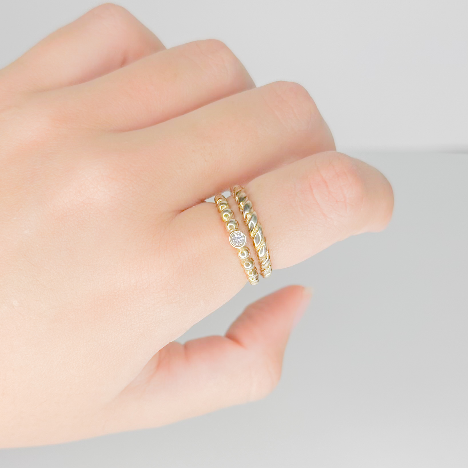 Anillo set 2 en 1 chunky