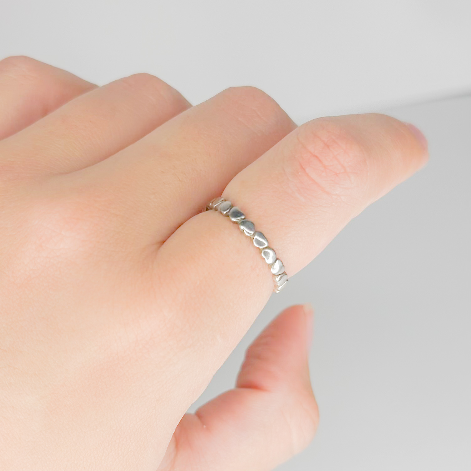 Anillo corazón liso