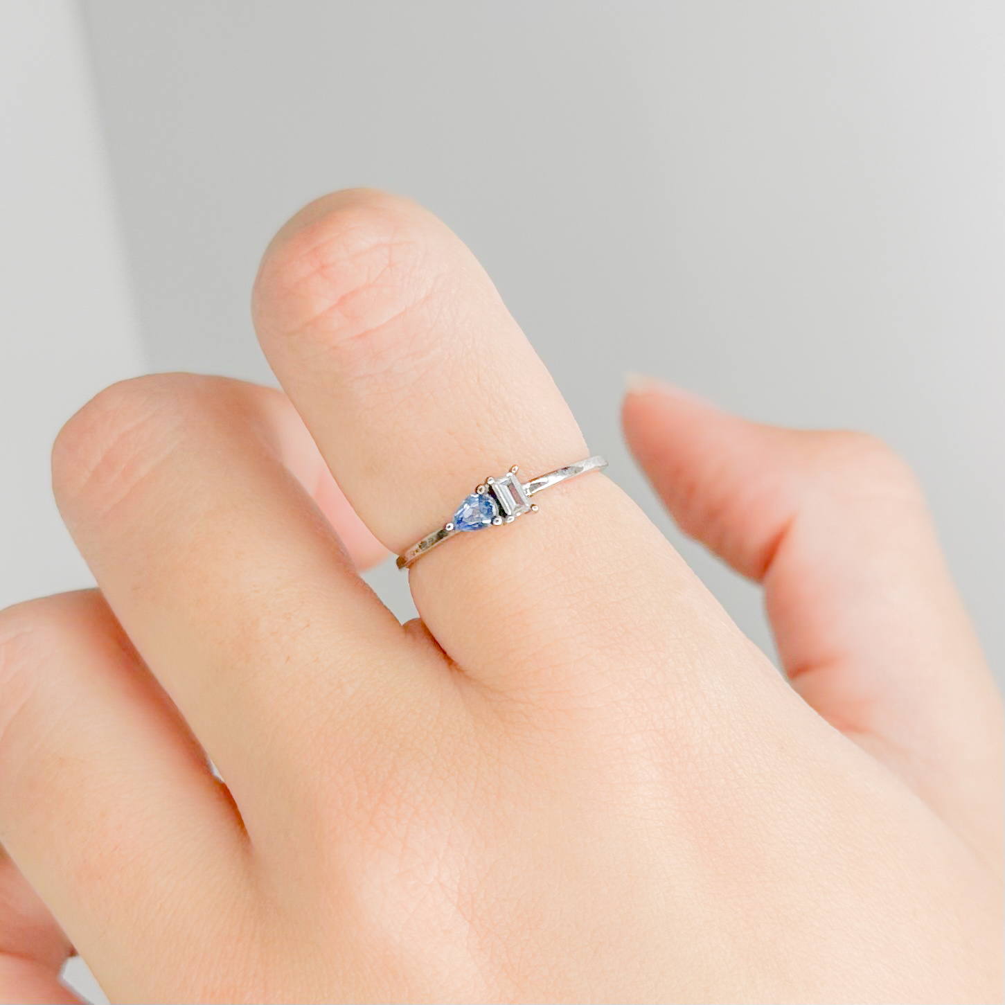 Anillo mini azul