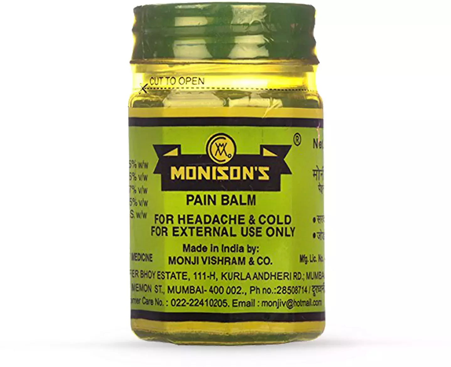 Monison's Pain Balm