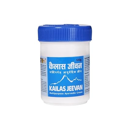 Kailas Jeevan Ayurvedic Cream for Pimples - Natural Acne Relief and Clear Skin Formula 120G (Pack of 1)