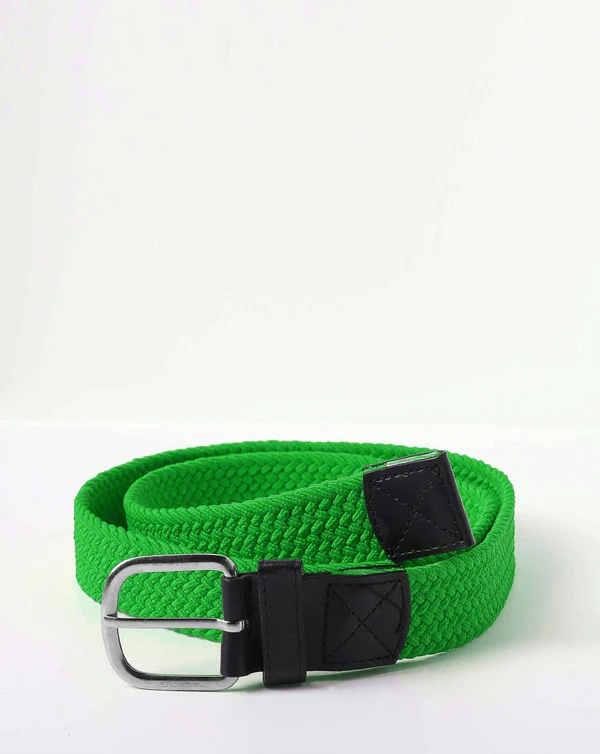 Green woven belt