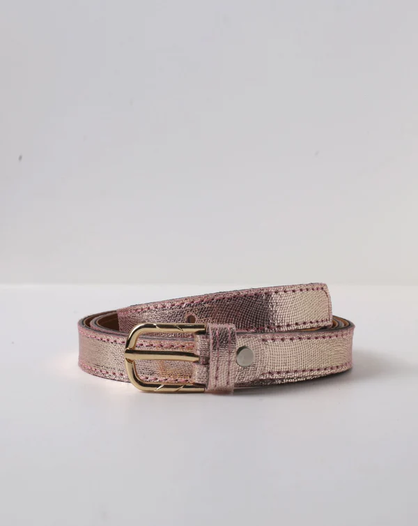 Metallic Pink Belt