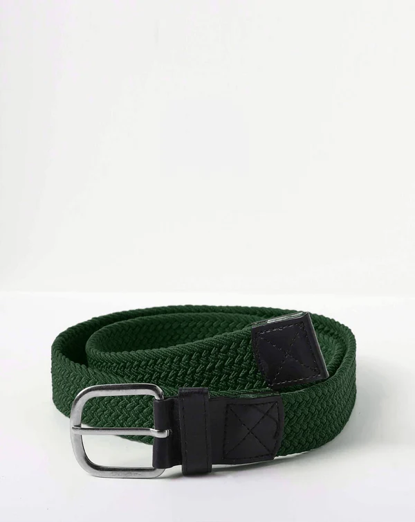 Green woven belt