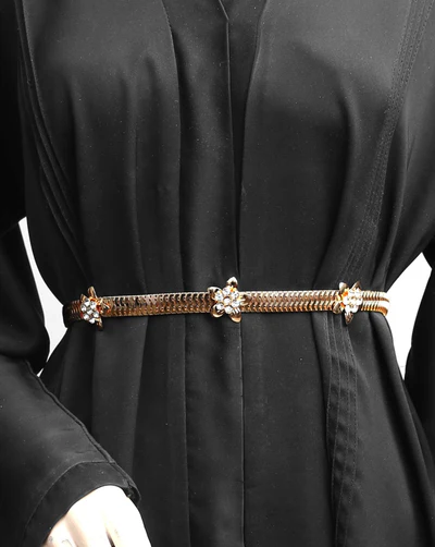 Gold Floral Waist Belt