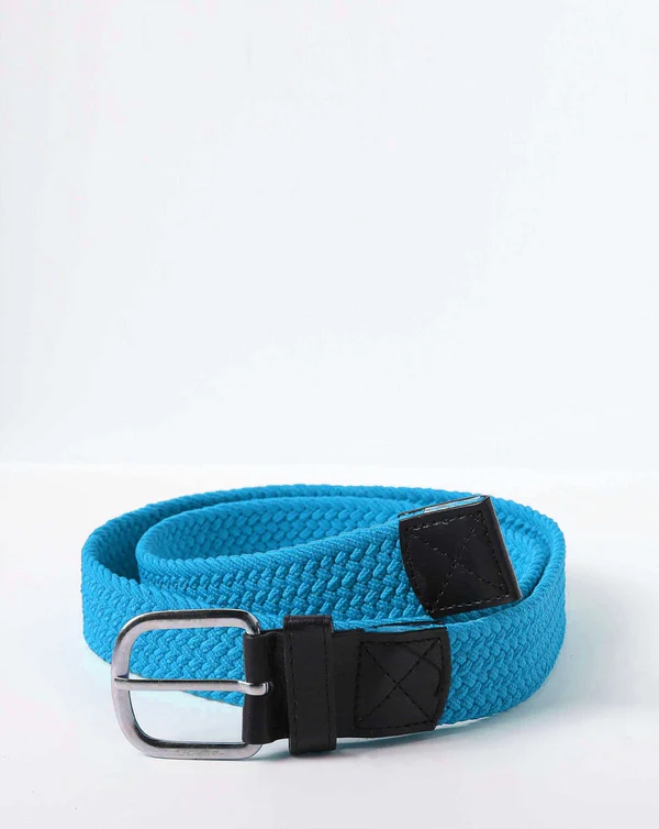 Blue woven belt