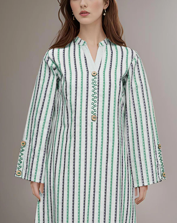 Striped Cotton Kurta Set