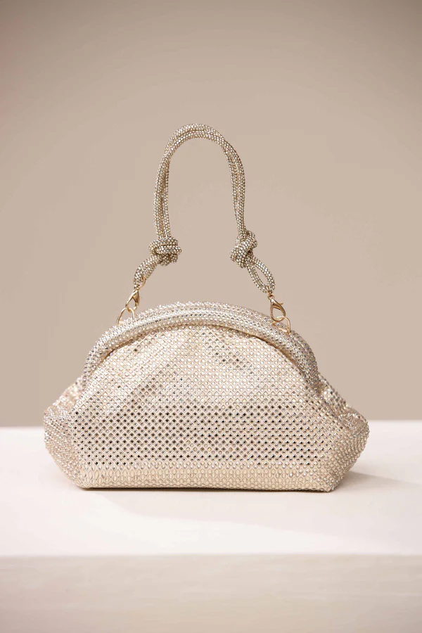 Silver Mesh Evening Bag