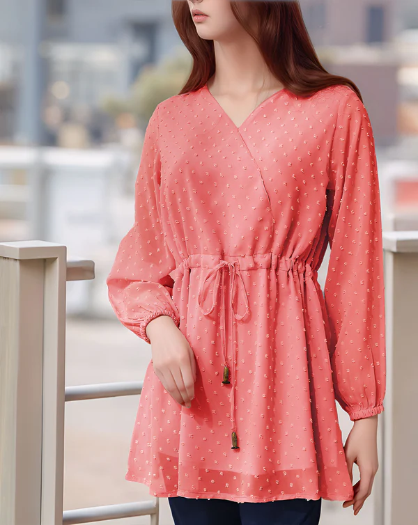 Coral Pink  Tunic