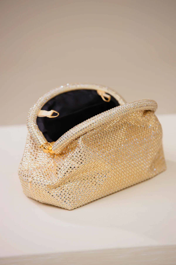 Silver Mesh Evening Bag