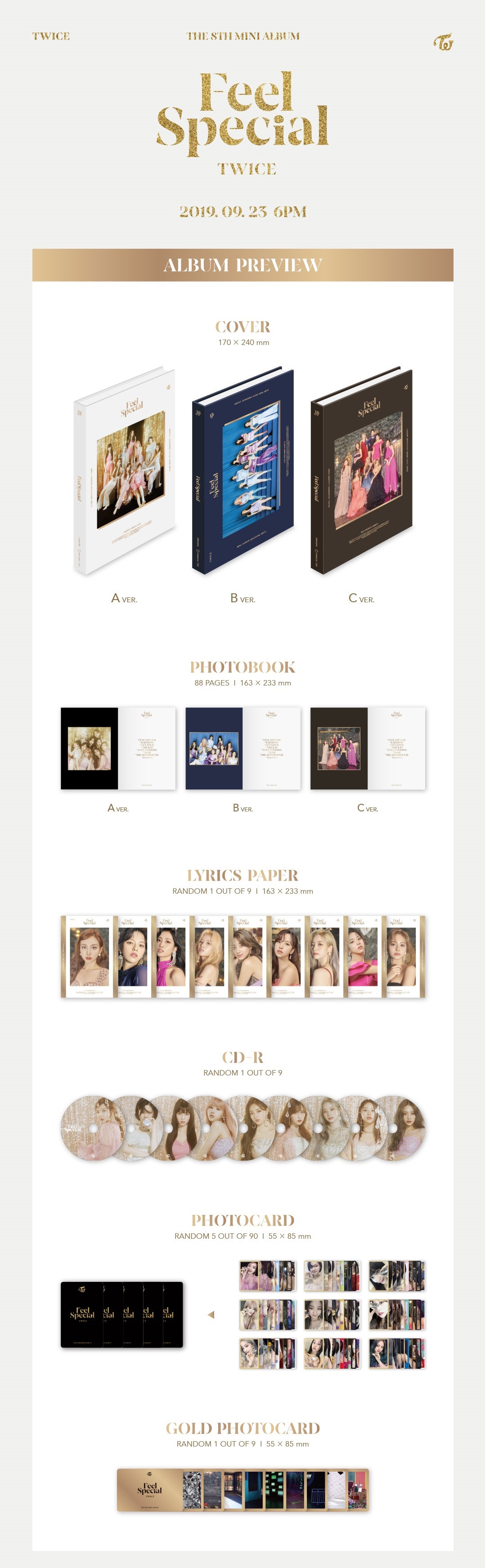 TWICE 8th Mini Album - FEEL SPECIAL