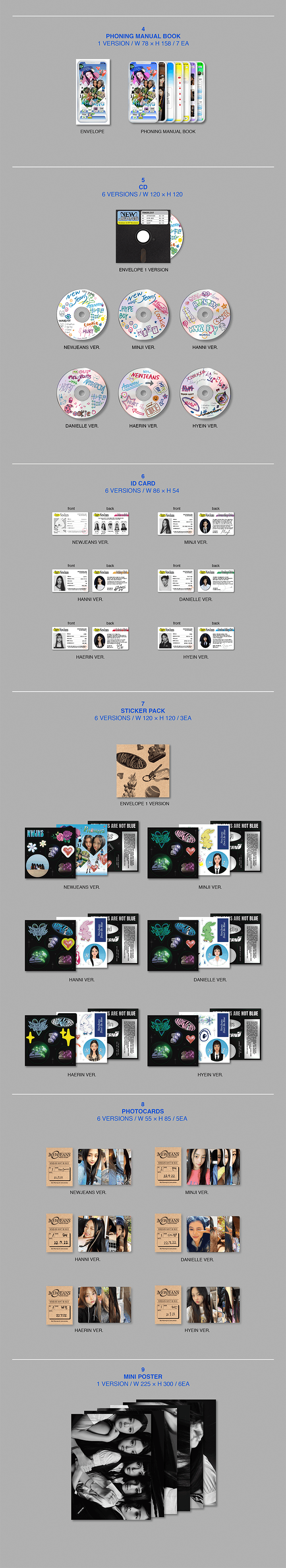 NewJeans 1st EP Album (Bluebook)