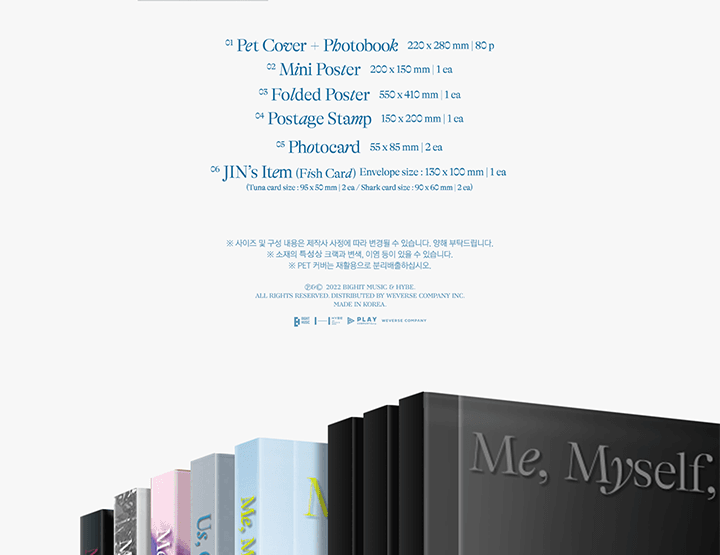 Me, Myself and JIN "Sea of Jin Island" - Special Photo folio