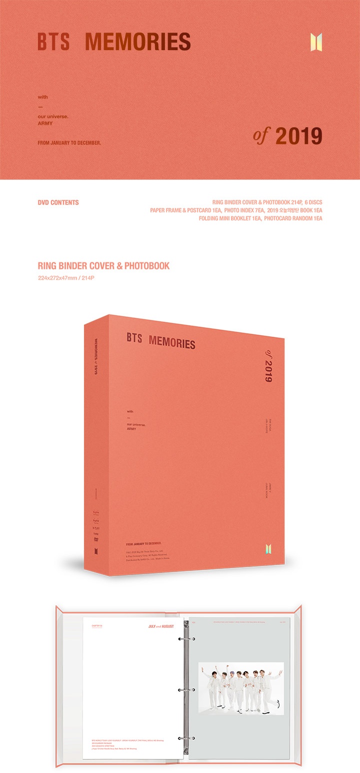 BTS MEMORIES 2019 DVD