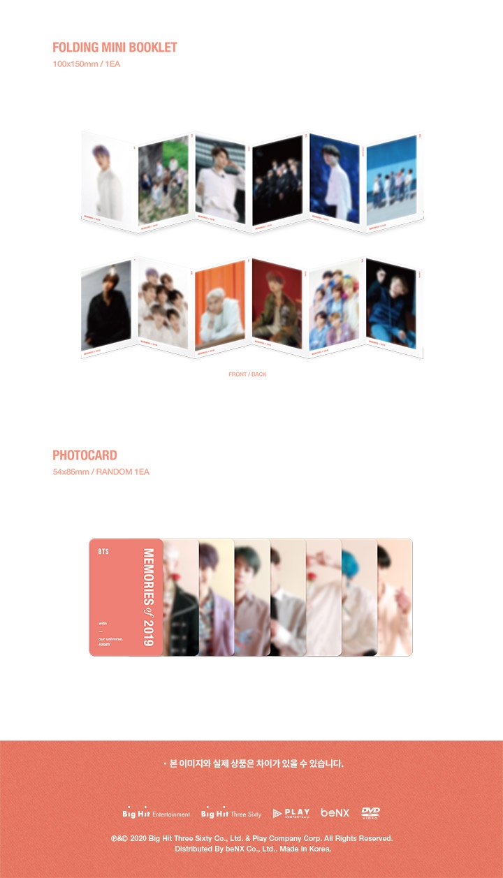 BTS MEMORIES 2019 DVD