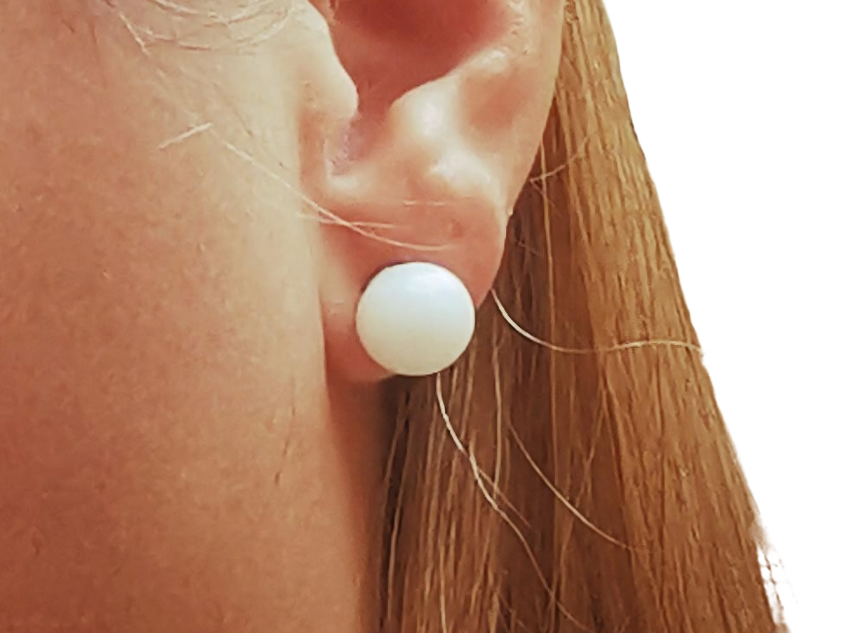 Muttermilchschmuck Perlen Ohrstecker  "Verborgener Schatz" – die wertvolle Erinnerung, die durch Zeit entsteht, Muttermilch Schmuck, Perle aus Muttermilch 