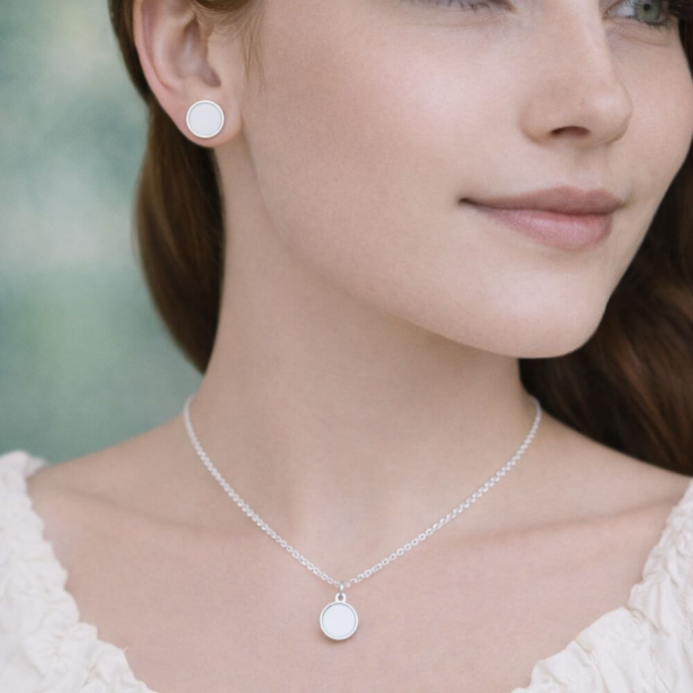 Muttermilchschmuck Kleiner Anhänger „Die Liebe“ (10mm) – Erinnerung aus Muttermilch