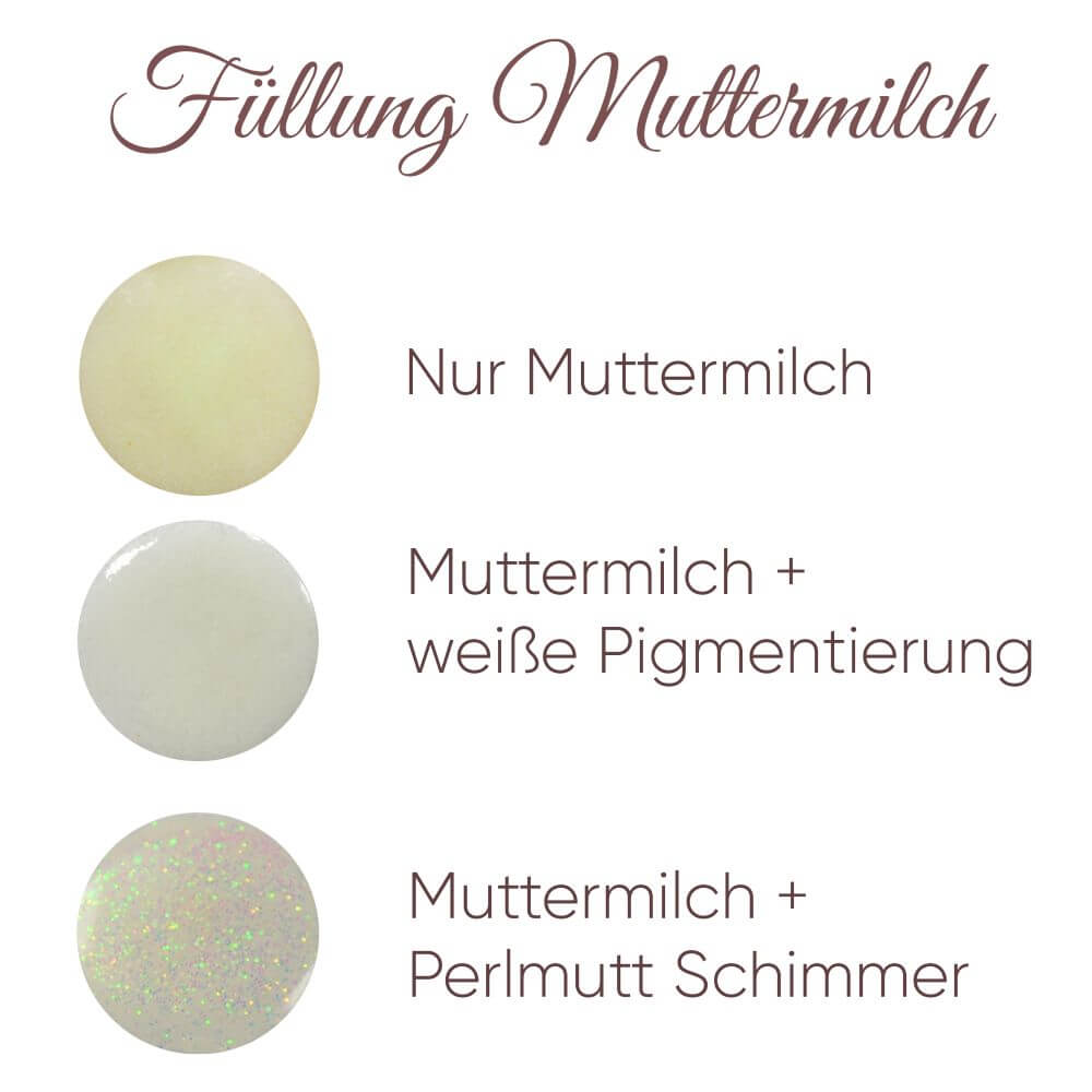 Muttermilchschmuck Kleiner Herz Anhänger (10mm) „Mein Herz ist dein Herz“