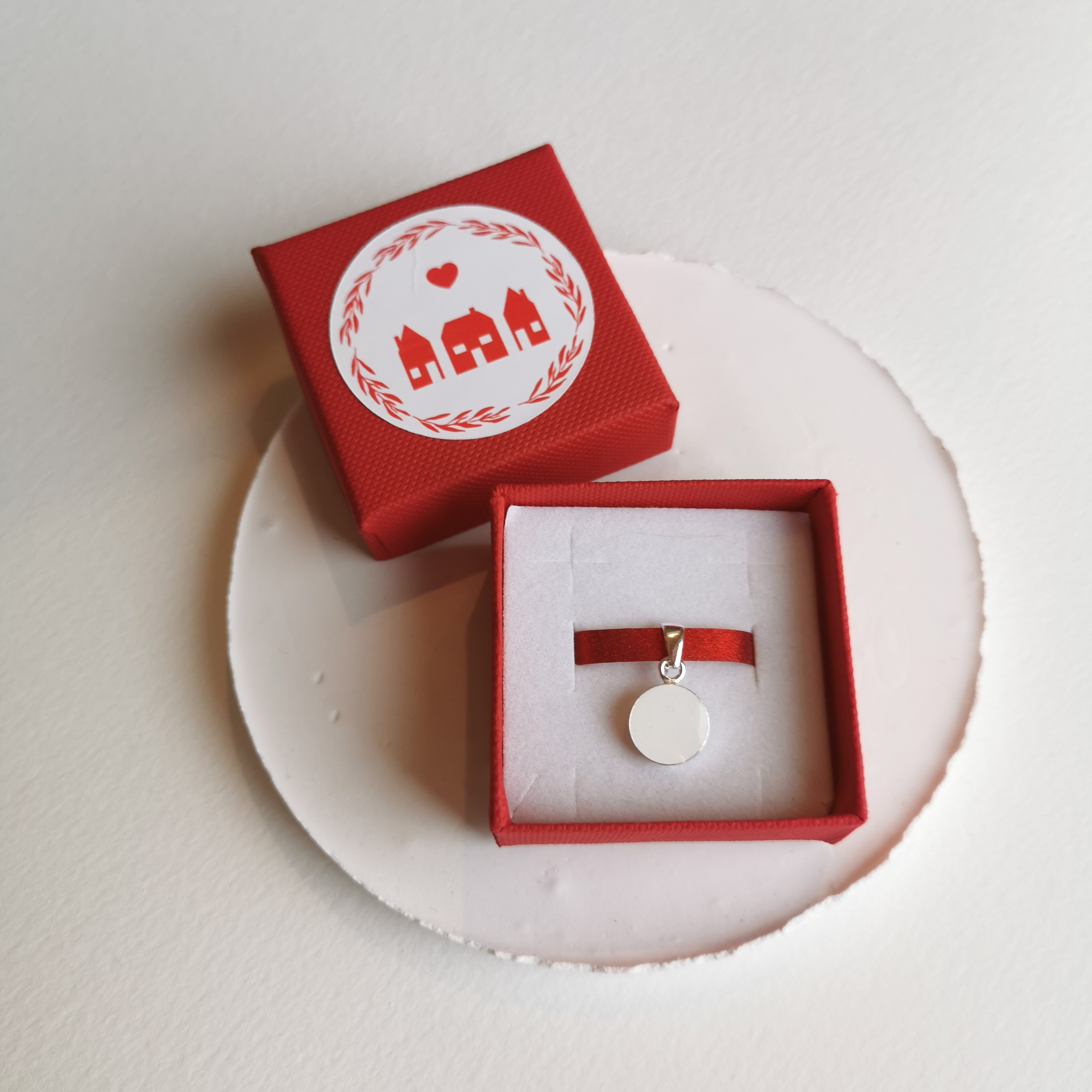 Muttermilch Schmuck Kleiner Anhänger "Die Liebe" 10mm - 925 Sterling Silber - Muttermilchschuck