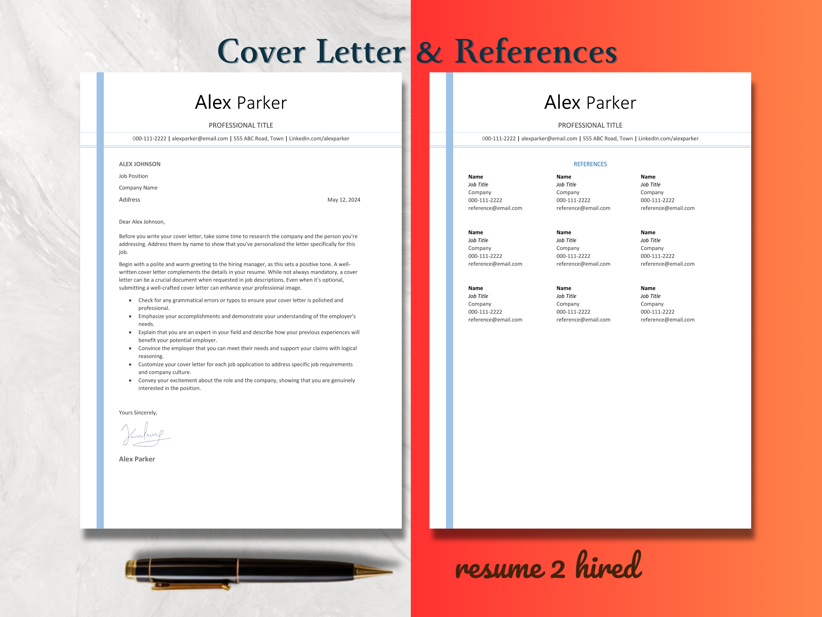 ATS Friendly Resume Template 1, 2, 3 Page in Word, Pages and Google Docs Format
