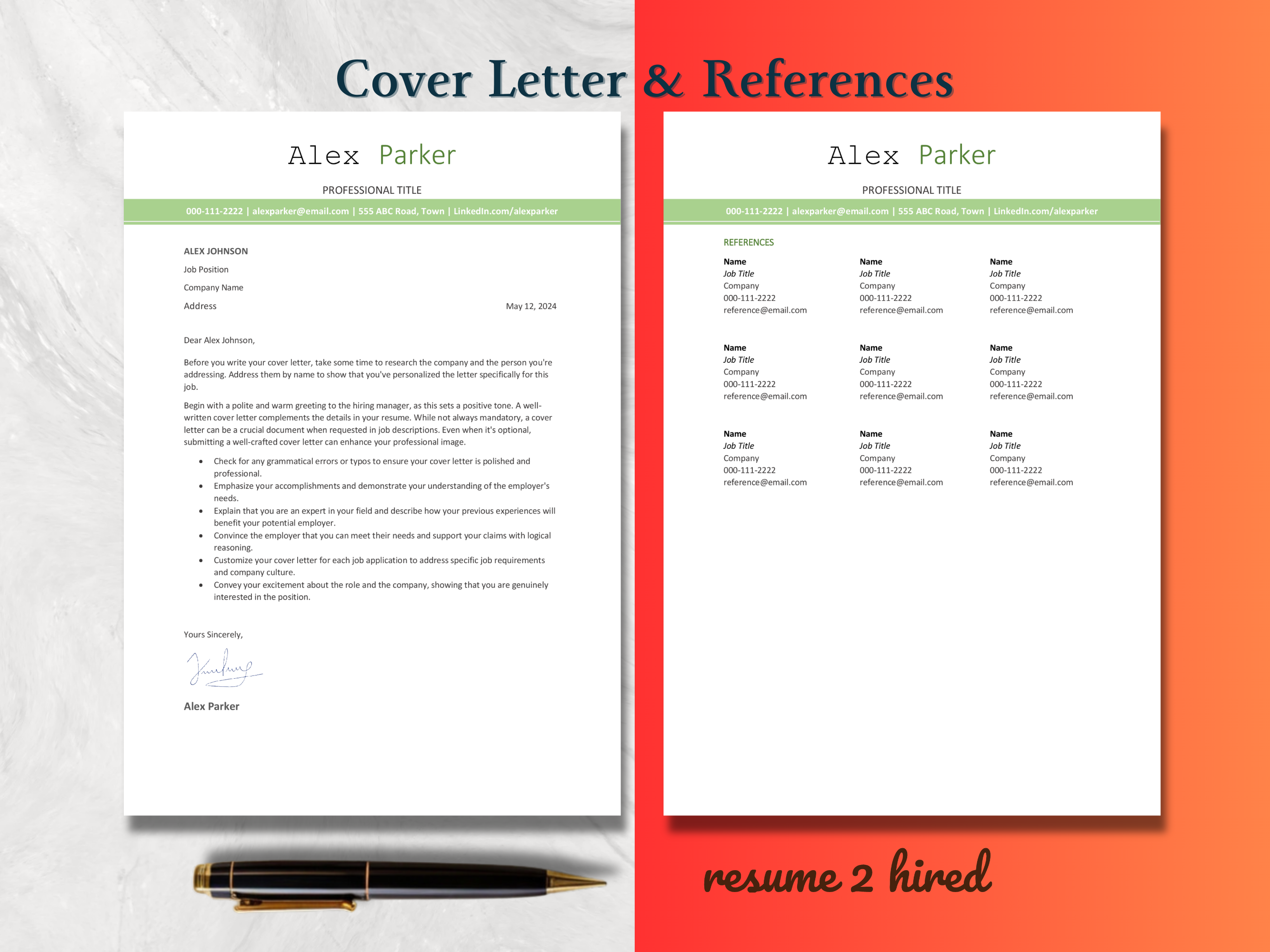 ATS Friendly Resume Template 1, 2, 3 Page in Word, Pages and Google Docs Format