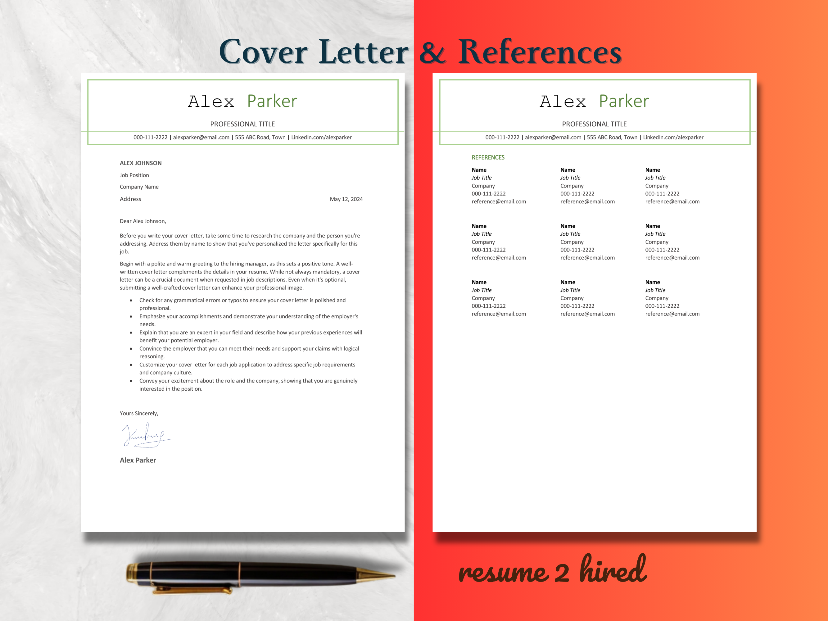ATS Friendly Resume Template 1, 2, 3 Page in Word, Pages and Google Docs Format