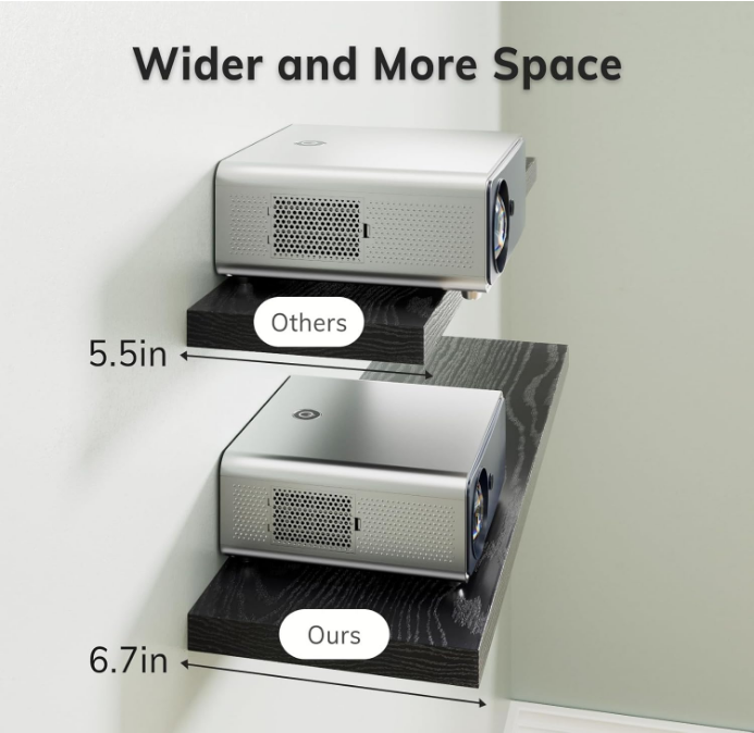  Floating Shelves for Wall, Wall Mounted Rustic Wood Shelves for Bathroom, Bedroom, Living Room, Kitchen, Hanging Shelf for Books/Storage/Room Decor with 22lbs Capacity (Black, Set of 3, 15.7in)