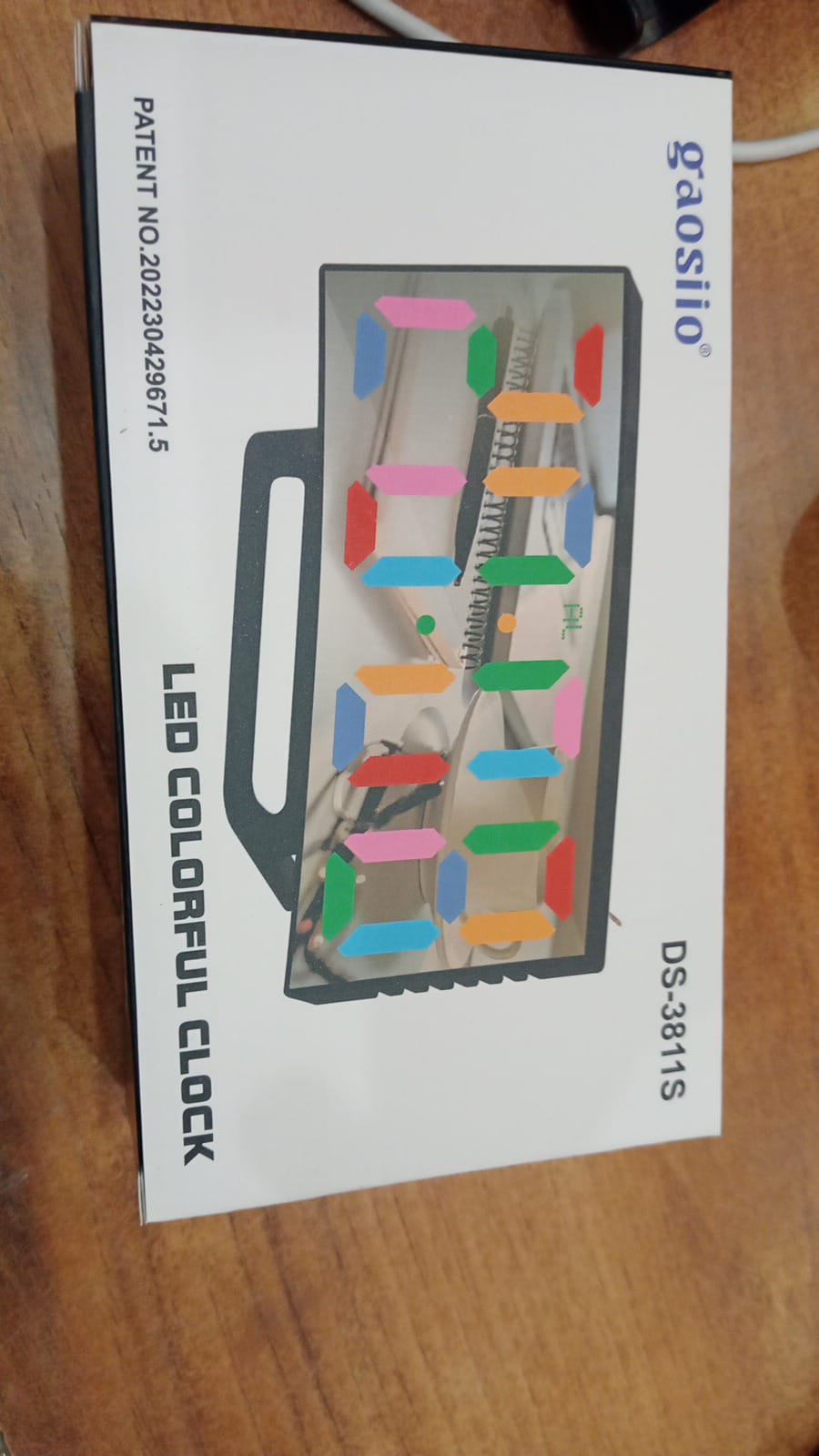 RGB LED Digital Alarm Clock, RGB-DS3811S