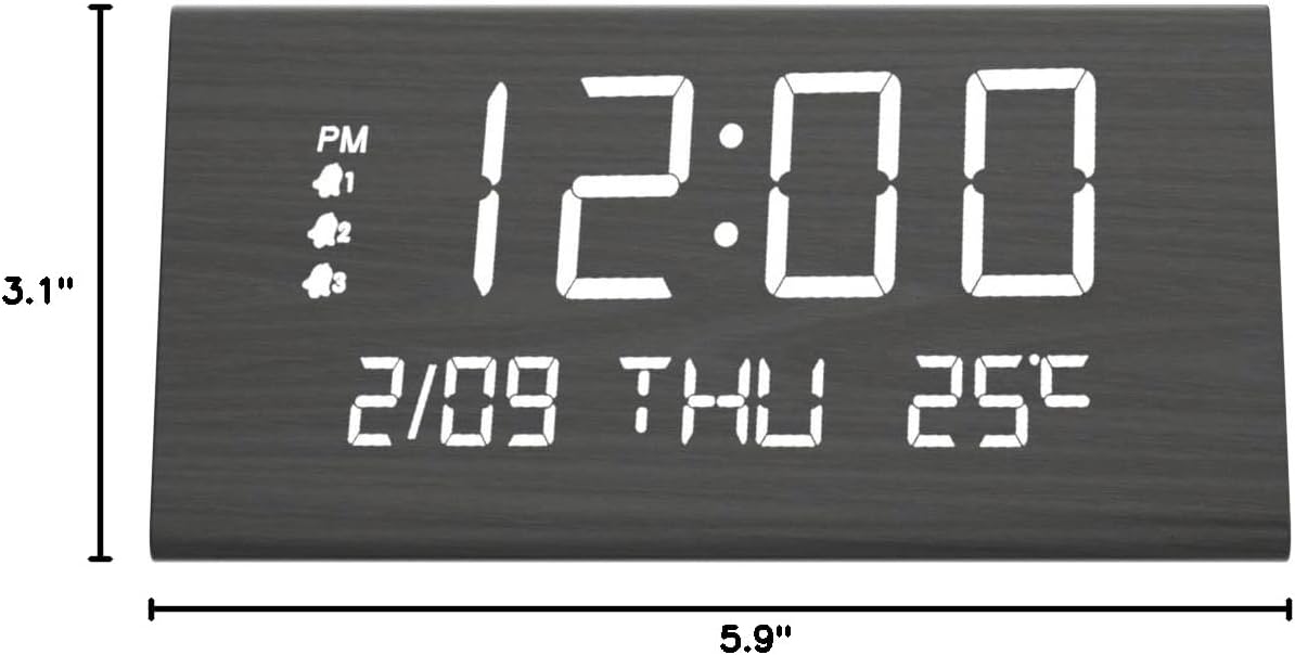 Digital LED Alarm Clock